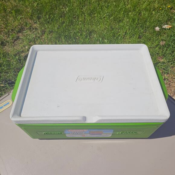 Vintage Green Coleman Party Stacker Cooler 24-Can Model 6225 USA Stackable 0425 - Picture 2 of 2